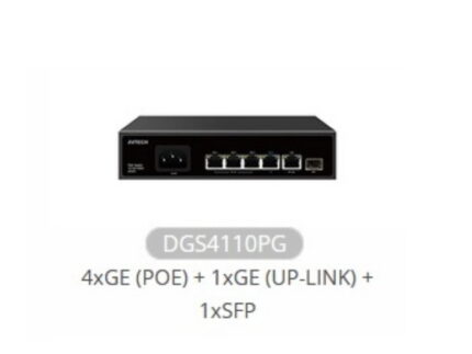 AVTECH 陞泰 DGS4110PG 4 埠 PoE 網路交換器