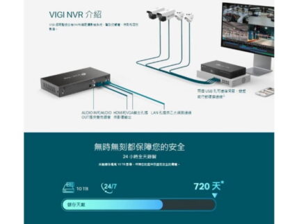 TP-LINK VIGI NVR1008H 8 路網路監控主機