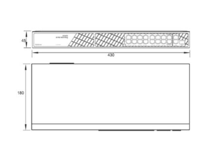 昇稅 HS-PSW162-B 16 埠標準型 PoE 交換器