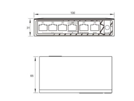 昇稅 HS-PSW402-B 4 埠標準型 PoE 交換器