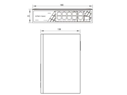 昇稅 HS-PSW802-B 8 埠標準型 PoE 交換器
