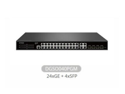 AVTECH 陞泰 DGSO040PGM 24 埠千兆 PoE 網路交換器