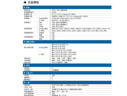 AVTECH 陞泰 DGD1009AV-U1 H.265 5MP 8路 五合一 XVR 錄影主機